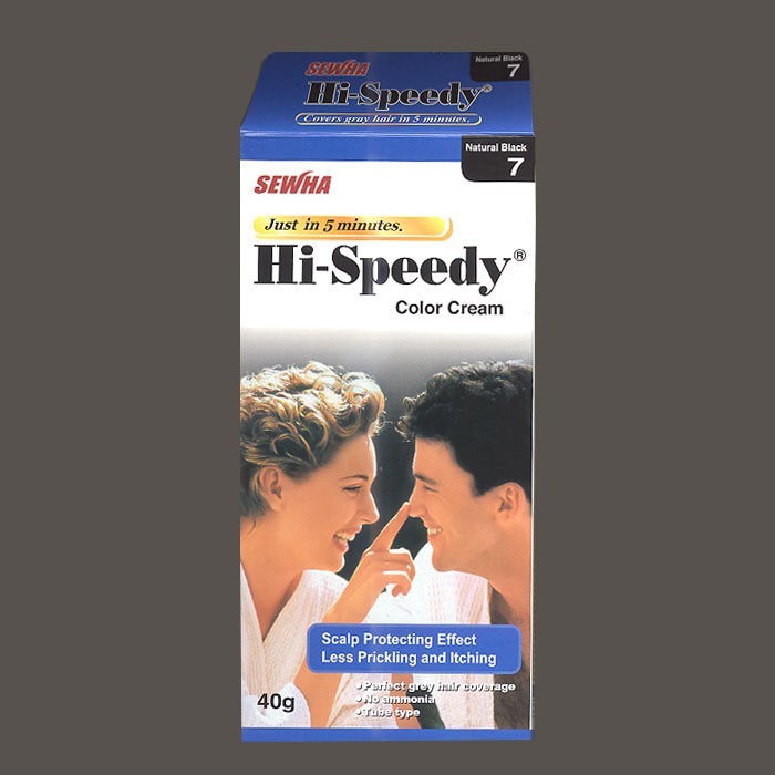 Hi-Speedy Natural Black-7 Hair Color Cream 40g